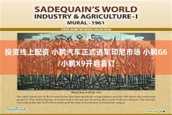 投资线上配资 小鹏汽车正式进军印尼市场 小鹏G6/小鹏X9开启盲订