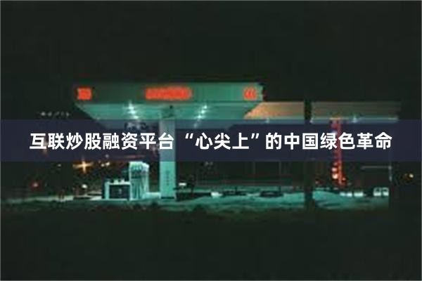 互联炒股融资平台 “心尖上”的中国绿色革命