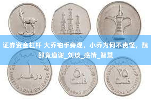 证券资金杠杆 大乔袖手旁观，小乔为何不责怪，魏邵竟道谢_刘琰_感情_智慧