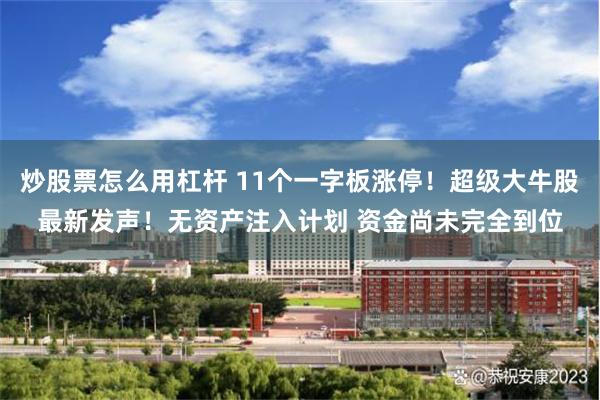 炒股票怎么用杠杆 11个一字板涨停！超级大牛股最新发声！无资产注入计划 资金尚未完全到位