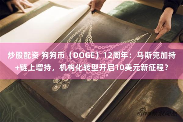炒股配资 狗狗币（DOGE）12周年：马斯克加持+链上增持，机构化转型开启10美元新征程？